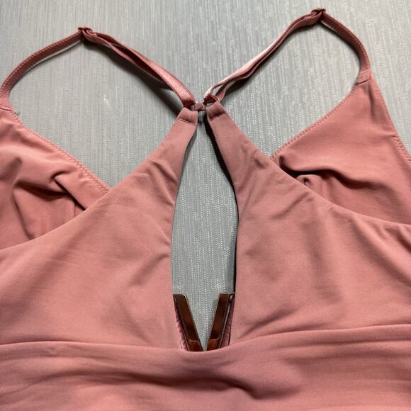 Victorias Secret Very Sexy Illusions Long Line Bralette Gold V Hardware Bra Sz M - Picture 4 of 5